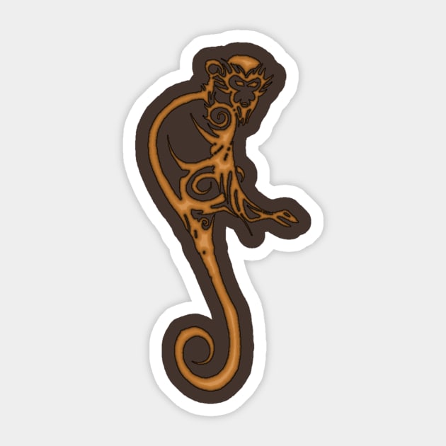 2004-2005, Wood Monkey Sticker by Sir Toneth